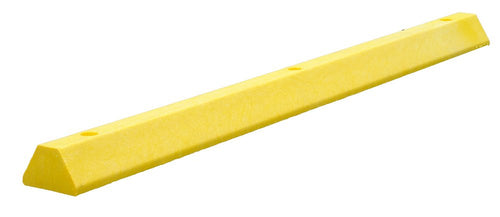 Durable Corporation Heavy-Duty Plastic Parking Block, 6" Length x 4" Width x 4" Height, Yellow
