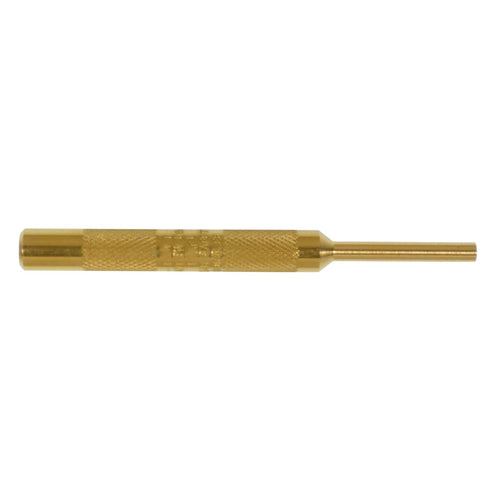 Mayhew Tools 25715 Knurled Pin Punch, 4 mm x 4", Brass 4mm x 1-1/8 x 4"