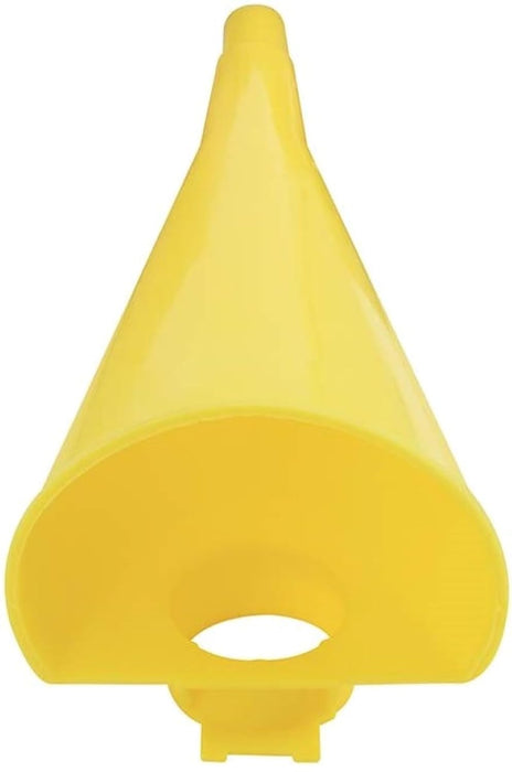 Eagle Plastic Funnel for Type I Metal Safety Cans, 5"x 7"x 12", Made of Chemically Resistant High-Density Polyethylene, Yellow, Made in The USA, F15FUN