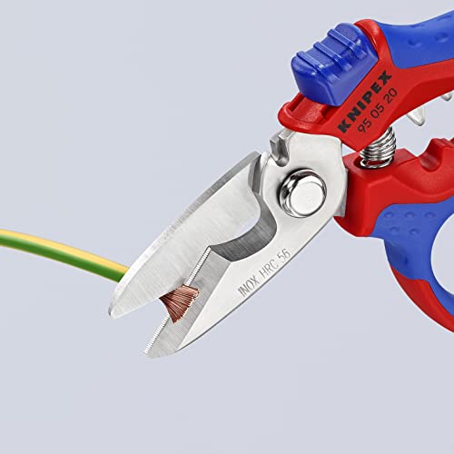 KNIPEX 6-1/4" Stainless Steel Angled Electricians' Shears