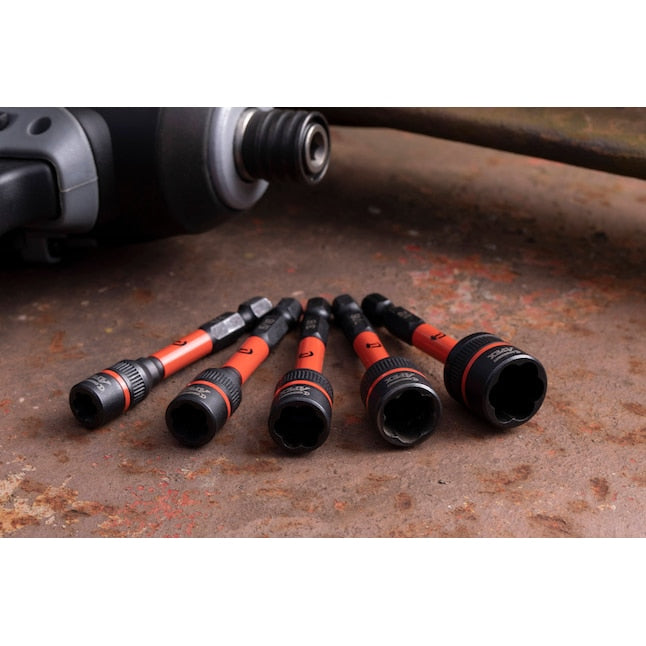 Crescent CAVBXR-5 Bolt Biter 5 -Pack Standard (SAE) Assorted Drive Impact Bolt Extractor Set