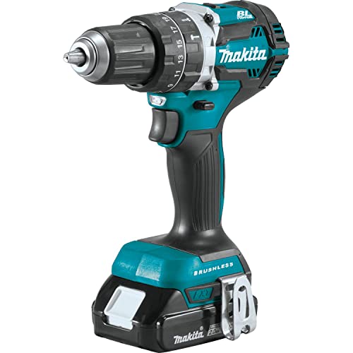 Makita 18V LXT Lithium‑Ion Compact Brushless Cordless 1/2" Hammer Driver‑Drill
