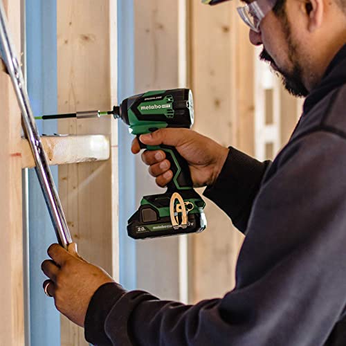 Metabo HPT 18V MultiVolt Impact Driver Kit | 1/4-Inch Chuck | 2-2.0 Ah 18V Batteries | 1,549 in-lbs Torque | Brushless Motor | Compact Size & Weight | Lifetime Tool Warranty | WH18DEX