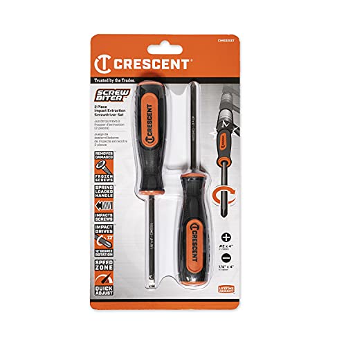 Crescent 2 Pc. Screw Biter Dual Material Extraction Screwdriver Set - CIMSD2SET
