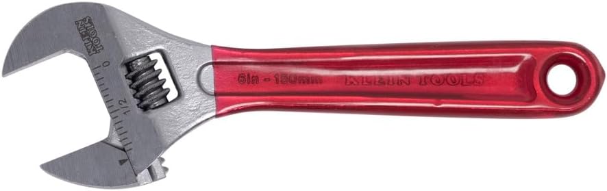 Klein Tools D507-6 Adjustable Wrench Extra Capacity, 6-1/2-Inch