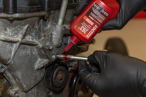 LOCTITE 263 Automotive Threadlocker Red – High Strength Thread Lock, General Purpose Applications, Oil Tolerant, Fluorescent - 36 ml, 1 Pack