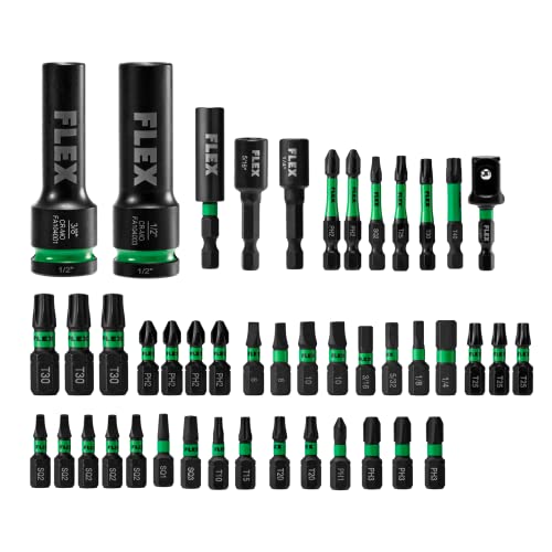 FLEX STACK PACK IMPACKS 45-Piece Impact Driver Bit Set
