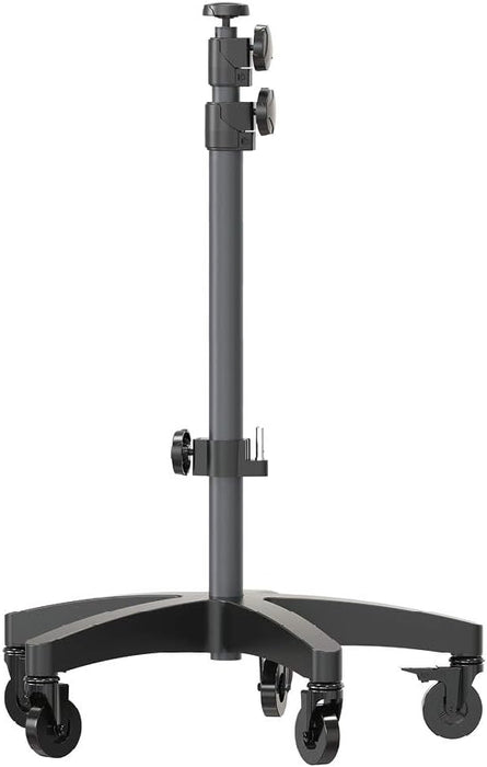 SCANGRIP WHEEL STAND, for Mobile Work Light Positioning in the Workshop, Detailing Light Stand, Extendable from 3 ft to 6,2 ft, Bracket for Second Work Light