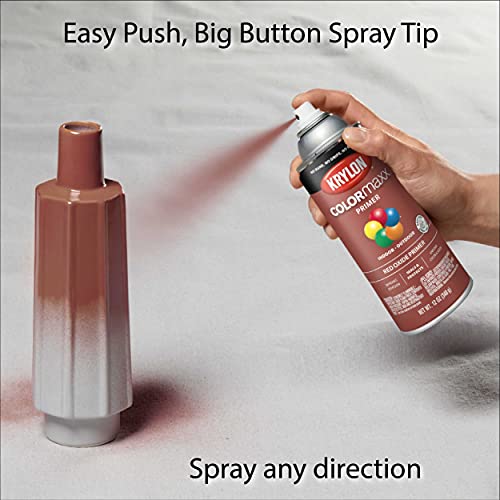 12 oz Krylon K05583007 Red Oxide COLORmaxx Paint & Primer Spray Paint, Primer