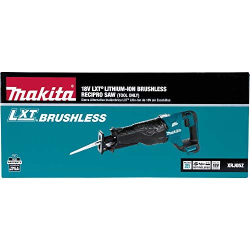 Makita 18V LXT (XRJ05Z) Lithium-Ion Brushless Cordless Reciprocating Saw (5.0Ah) (Bare Tool)
