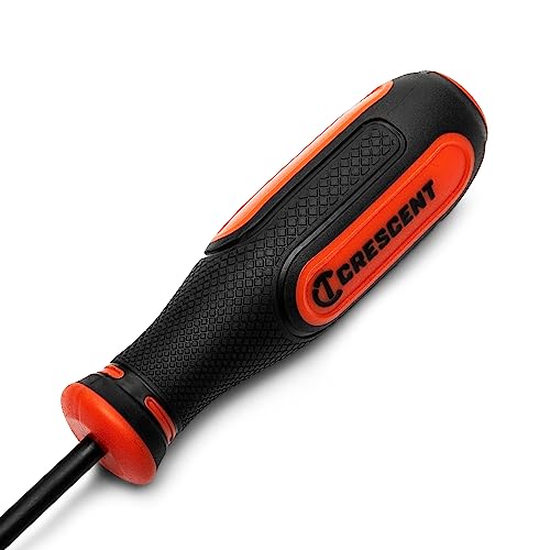 Crescent 8PC Diamond Tip Dual Material Screwdriver Set with Phillips and Slotted Screwdrivers - CDT8PCSET