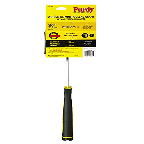 Purdy Jumbo Mini Roller & Frame Combo - 4-1/2" White Dove Cover