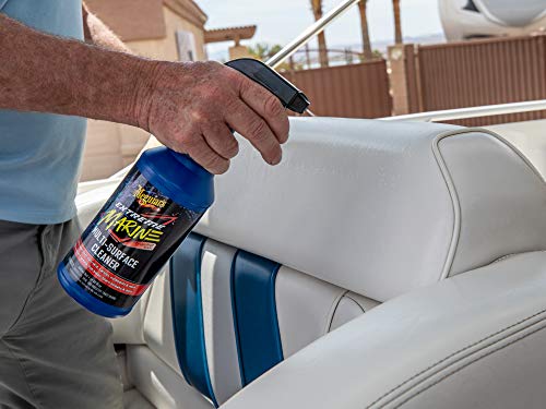 Meguiar’s Extreme Marine Multi-Surface Cleaner M180332 - Pro Multi-Surface Cleaner for RV and Marine Detailing, Removes Dirt Grime & Stains from Vinyl, Gel Coat, Non Skid, Carpet and More, 32 Oz Spray