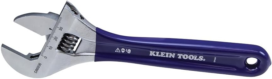 Klein Tools D86936 Slim-Jaw Adjustable Wrench, 8-Inch