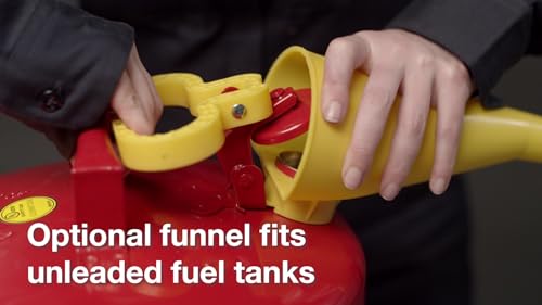 Eagle 2 Gallon Type I Blue Safety Gas Can for Kerosene with Flame Arrester, Self-Closing Lid, and F-15 Funnel, Made in the USA, Galvanized Steel Flammable Storage Can, UI20FSB