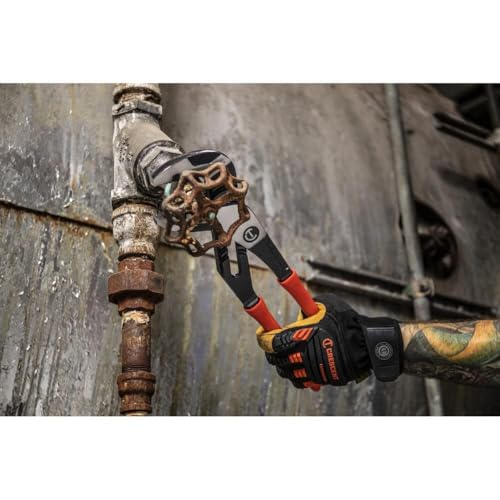 Crescent Z2 K9 Straight Jaw Dipped Handle Tongue & Groove Pliers - Home Improvement, Mechanic, Plumbing & Repair Hand Tool - 16" - RTZ216