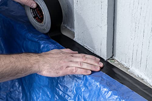 T-Rex Tape Heavy Duty Duct Tape with UV Resistant & Waterproof Backing for Ferociously Strong Repairs, 1.88" x 30 yd, Black, 1 Roll