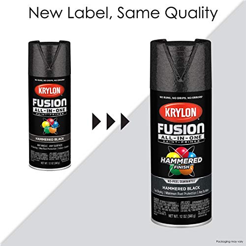 Krylon Fusion All-In-One Adhesive Hammered Finish Spray Paint for Indoor/Outdoor Use, 12 oz, Dark Bronze