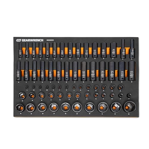 GEARWRENCH 247 Piece MEGAMOD Mechanics Tool Set in Modular Foam Trays with Storage Unit | MEGAMOD247
