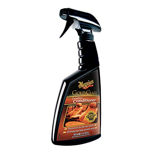 Meguiar's Gold Class Leather Conditioner Spray - Premium Car Leather Conditioner - Protect Your Car's Seats from Cracking, Fading and Drying Out - Keep It Looking and Feeling New, 16 Oz