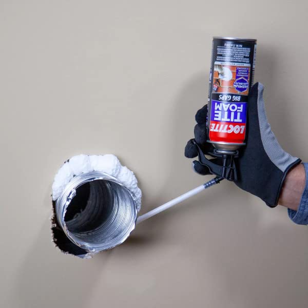 Loctite Tite Foam Big Gaps Spray Foam Sealant, 12 fl oz Can, Polyurethane Expanding Insulation (Pack of 12)
