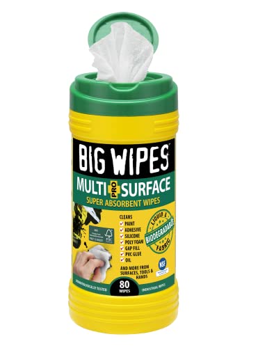 BIG WIPES Multi-Surface Wipes 80 Count (80 Count (Pack of 1), Multi-Surface)