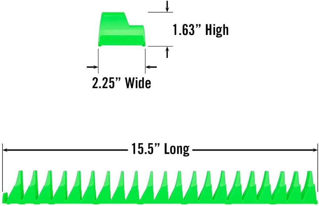 Ernst Manufacturing Wrench Pro - Modular Wrench Organizer for 40 Tools with Magnetic Base (Green) - Made in The USA