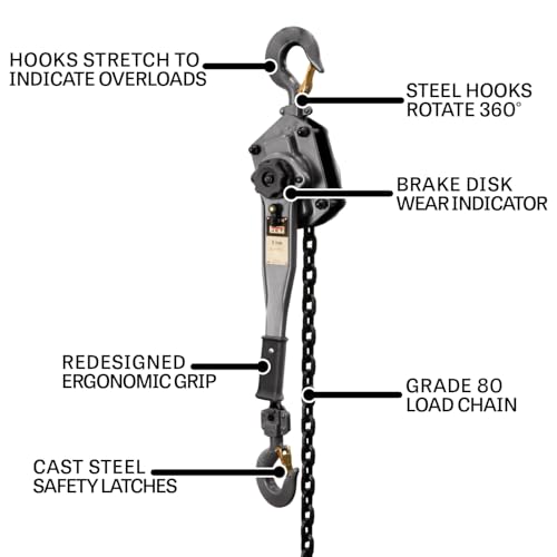 JET 3-Ton Lever Hoist, 20' Lift (JLP-300A-20)