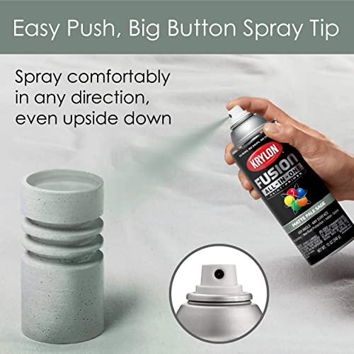 Krylon Fusion All-In-One Adhesive Spray Paint for Indoor/Outdoor Use, 12 oz, Pale Sage