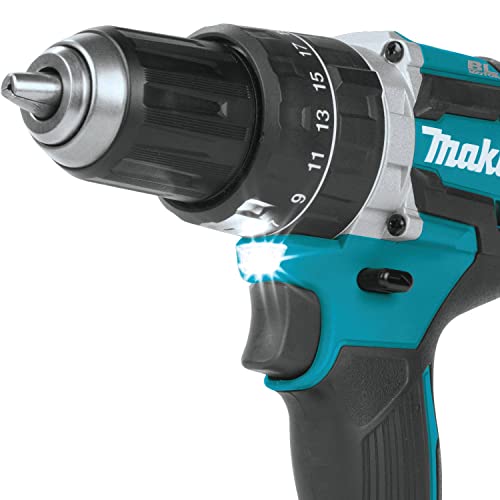 Makita 18V LXT Lithium‑Ion Compact Brushless Cordless 1/2" Hammer Driver‑Drill