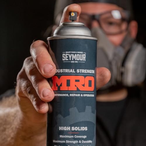 SEYMOUR 620-1412 Industrial MRO High Solids Spray Paint, Flat White