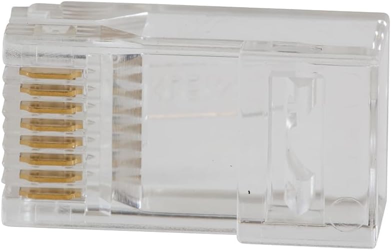 Klein Tools VDV826-728 Pass-Thru Modular Data Plugs, RJ45-CAT5E (Pack of 10)