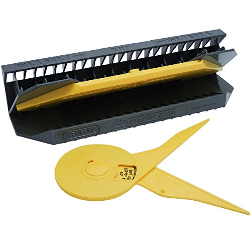 General Tools Crown King Molding Cutting Jig #881 with Protractor, Yellow