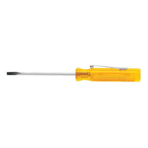 Klein Tools A131-2 1/8-Inch Keystone Pocket Clip Screwdriver, 2-Inch Round Shank