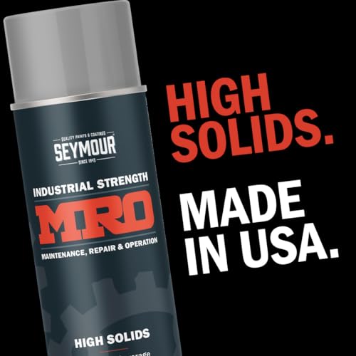 SEYMOUR 620-1413 Industrial MRO High Solids Spray Paint, Gloss White 16 Ounce (Pack of 1)