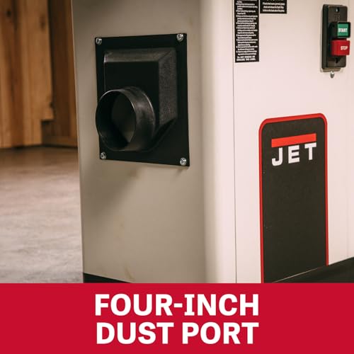 JET 6-Inch Long Bed Jointer, Helical Cutterhead, 1 HP, 115/230V 1Ph (Model JJ-6HHDX)