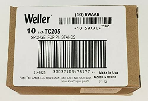Weller TC205 Soldering Sponge for PH Stands, Pack of 10