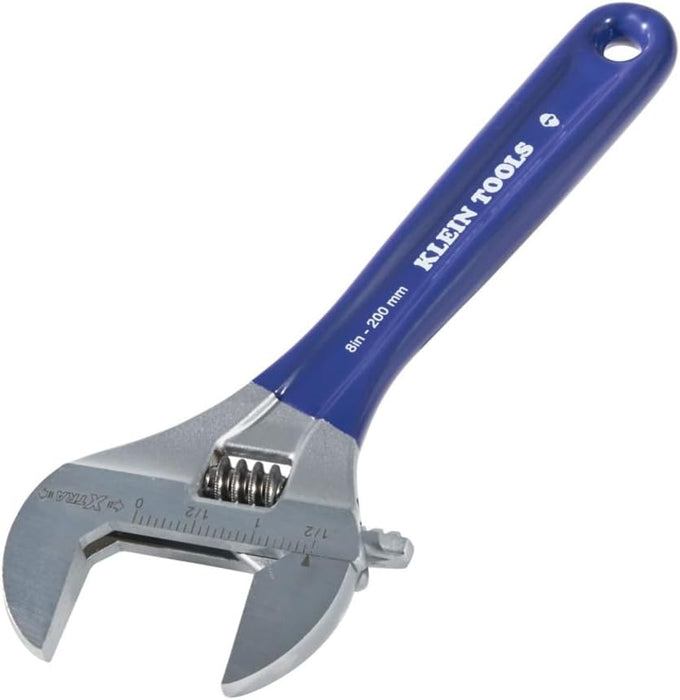 Klein Tools D509-8 Adjustable Wrench, Extra-Wide Jaw, 8-Inch