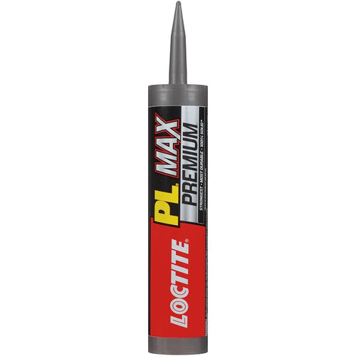 Loctite PL Premium Max Construction Adhesive, 9 fl oz Cartridge, Versatile Construction Glue for Wood, Concrete, Stone & More (Pack of 1)