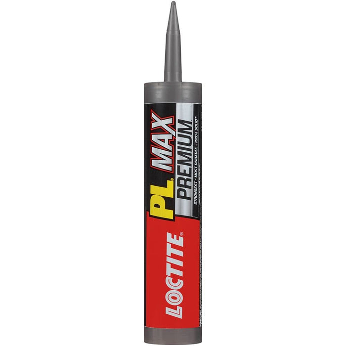 Loctite PL Premium Max Construction Adhesive, 9 fl oz Cartridge, Versatile Construction Glue for Wood, Concrete, Stone & More (Pack of 1)
