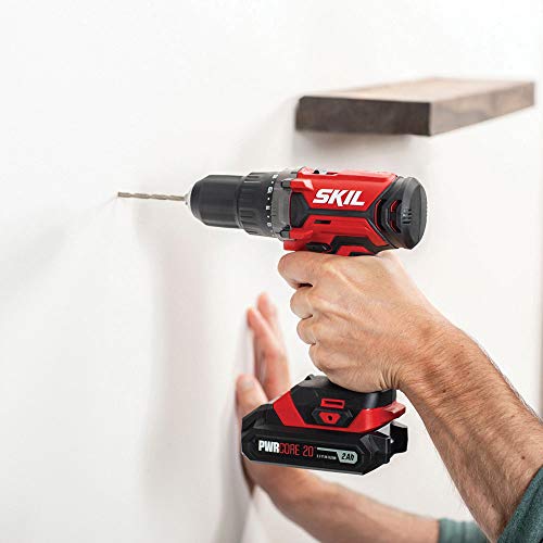 SKIL PWR CORE 20V 2-Tool Combo Kit with Cordless Drill Driver and Impact Driver