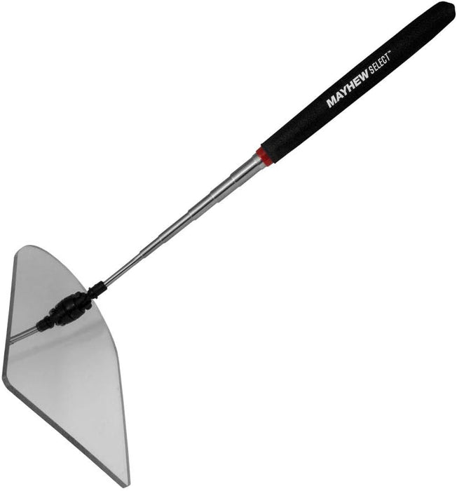 Mayhew Tools 17765 TeleMirror Telescoping Acrylic Mirror, 4" x 6", Black