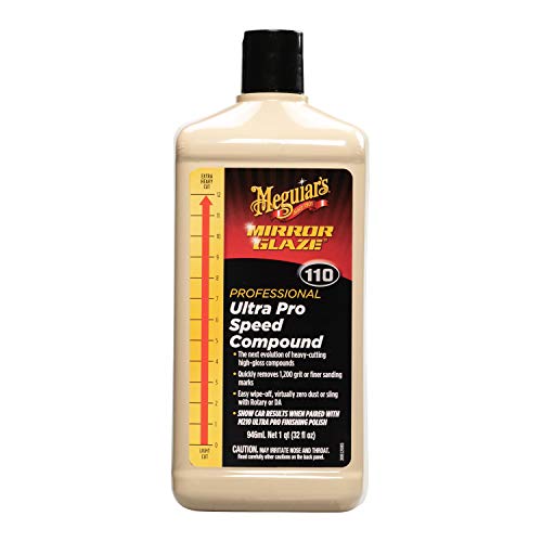 Meguiar's M11032 Mirror Glaze Ultra Pro Speed Compound - 32 Oz Bottle (Packaging May Vary)