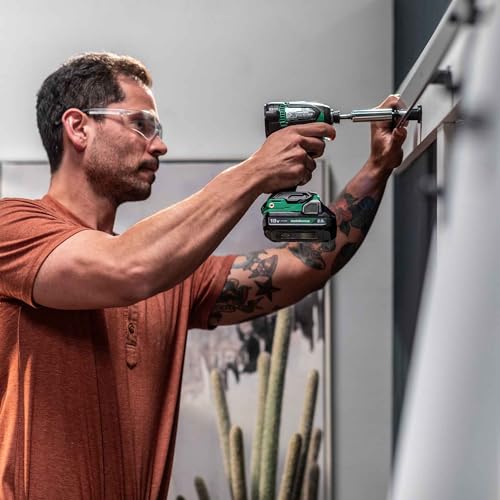 Metabo HPT 18V MultiVolt Impact Driver Kit | 1/4-Inch Chuck | 2-2.0 Ah 18V Batteries | 1,549 in-lbs Torque | Brushless Motor | Compact Size & Weight | Lifetime Tool Warranty | WH18DEX
