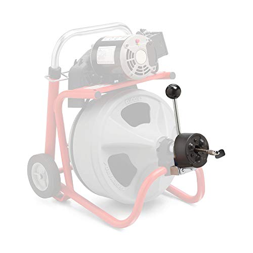 RIDGID 26998 Model K-400 Drain Cleaning 120-Volt Drum Machine Kit with C-45IW 1/2" x 75' Cable, White, Black, Red