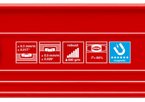 SOLA LSB59LM Box Beam Magnetic Level, Big Red, 59-Inch,Red/Black