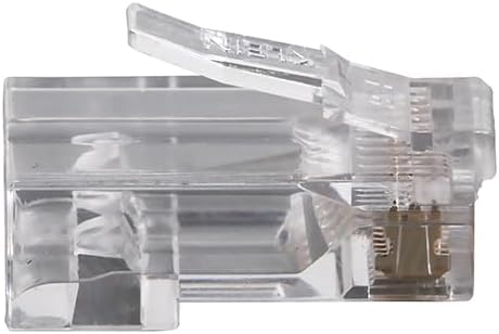 Klein Tools VDV826-729 Pass-Thru Modular Data Plugs RJ45-CAT6 (Pack of 10)