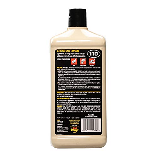 Meguiar's M11032 Mirror Glaze Ultra Pro Speed Compound - 32 Oz Bottle (Packaging May Vary)