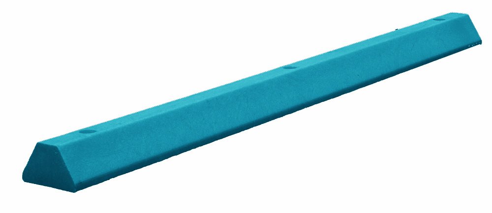 Durable Corporation Heavy-Duty Plastic Parking Block , 6 Length x 4" Width x 4" Height, Blue