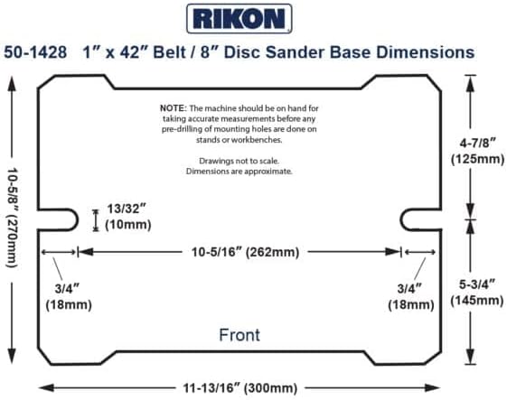Rikon 50-1428 1" x 42" Belt/ 8" Disc Sander Model